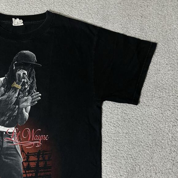 Lil Wayne Shirt Mens Medium Tour Graphic Hip Hop Vintage Y2K 2000s Rap Tee - Picture 6 of 15